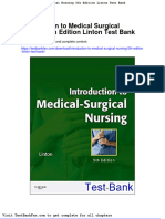 Dwnload Full Introduction To Medical Surgical Nursing 5th Edition Linton Test Bank PDF