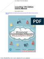 Dwnload Full Financial Accounting 12th Edition Thomas Solutions Manual PDF