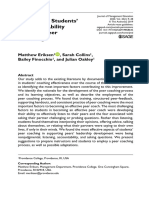 Eriksen Et Al 2019 Developing Students Coaching Ability Through Peer Coaching