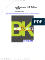 Dwnload Full Contemporary Business 16th Edition Boone Test Bank PDF