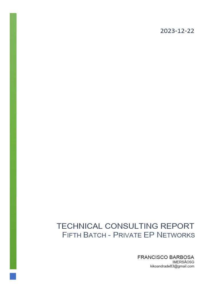 Technical Consulting Report - Fifth Batch - Private EP Networks | PDF ...