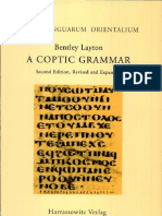 A Coptic Grammar - With Chrestomathy and Glossary - Sahidic Dialect by Bentley Layton