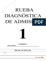 Prueba de Admisión