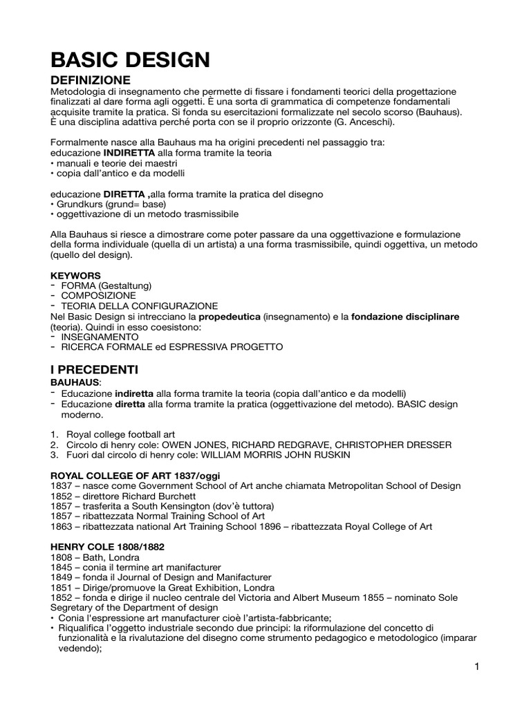 Basic Design 1 | PDF