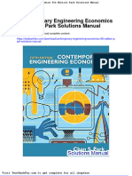 Dwnload Full Contemporary Engineering Economics 5th Edition Park Solutions Manual PDF