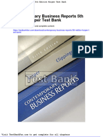 Dwnload Full Contemporary Business Reports 5th Edition Kuiper Test Bank PDF