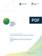 Generalidades Del Fondo Verde para El Clima