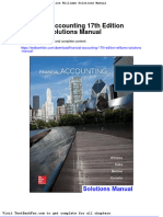 Dwnload Full Financial Accounting 17th Edition Williams Solutions Manual PDF