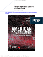 Dwnload full American Government 15th Edition Ansolabehere Test Bank pdf