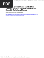 Dwnload Full American Government and Politics Today 2013 2014 Edition 16th Edition Schmidt Solutions Manual PDF