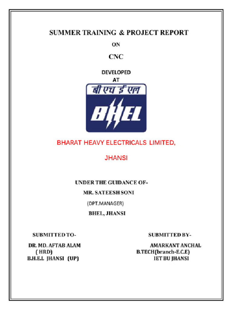 CNC Machine Report PDF