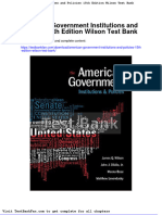 Dwnload Full American Government Institutions and Policies 15th Edition Wilson Test Bank PDF