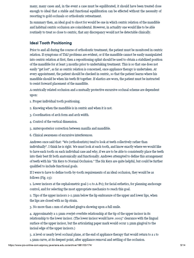 PDF Segunda Parte de Rooth | PDF | Dental Anatomy | Orthodontics