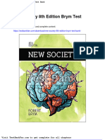 Dwnload Full New Society 8th Edition Brym Test Bank PDF