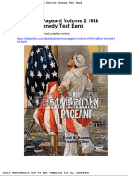 Dwnload Full American Pageant Volume 2 16th Edition Kennedy Test Bank PDF
