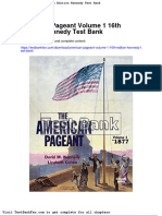 Dwnload Full American Pageant Volume 1 16th Edition Kennedy Test Bank PDF