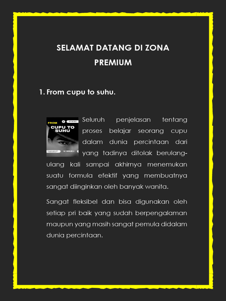 Panduan Cinta: Teknik PDKT Efektif | PDF