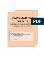 Class Material Week 13