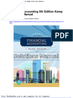 Dwnload Full Financial Accounting 5th Edition Kemp Solutions Manual PDF