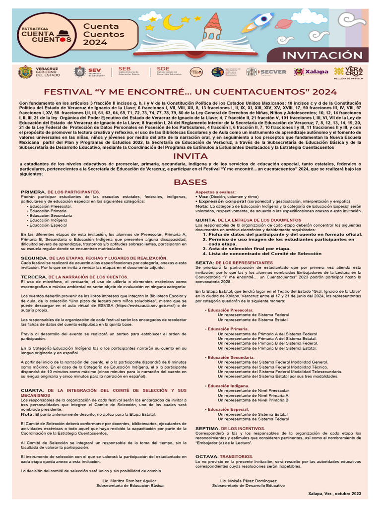 Subsecretaría de Desarrollo Educativo » Estrategia Cuentacuentos