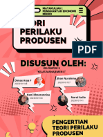 Teori Perilaku Produsen