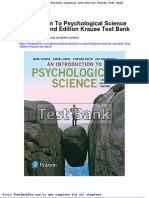 Dwnload Full Introduction To Psychological Science Canadian 2nd Edition Krause Test Bank PDF