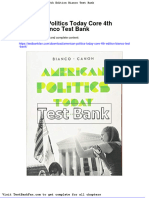 Dwnload Full American Politics Today Core 4th Edition Bianco Test Bank PDF