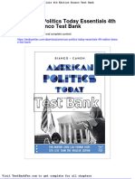 Dwnload Full American Politics Today Essentials 4th Edition Bianco Test Bank PDF
