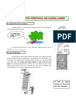 Movimiento Vertical de Caída Libre para Primero y Segundo de Secundaria