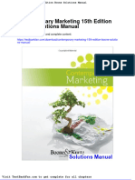 Dwnload Full Contemporary Marketing 15th Edition Boone Solutions Manual PDF