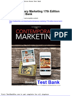 Dwnload Full Contemporary Marketing 17th Edition Boone Test Bank PDF