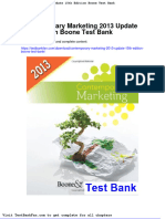 Dwnload Full Contemporary Marketing 2013 Update 15th Edition Boone Test Bank PDF