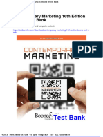 Dwnload Full Contemporary Marketing 16th Edition Boone Test Bank PDF