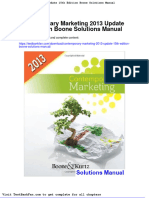Dwnload Full Contemporary Marketing 2013 Update 15th Edition Boone Solutions Manual PDF