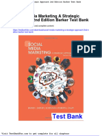 Dwnload Full Social Media Marketing A Strategic Approach 2nd Edition Barker Test Bank PDF