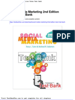 Dwnload Full Social Media Marketing 2nd Edition Tuten Test Bank PDF