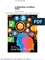 Dwnload Full Social Media Marketing 1st Edition Tuten Test Bank PDF