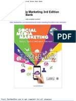 Dwnload Full Social Media Marketing 3rd Edition Tuten Test Bank PDF