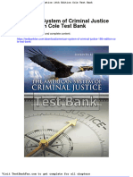 Dwnload Full American System of Criminal Justice 16th Edition Cole Test Bank PDF
