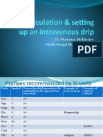 Dose Calculation & Setting Up An Intravenous Drip