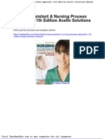 Dwnload Full Nursing Assistant A Nursing Process Approach 11th Edition Acello Solutions Manual PDF