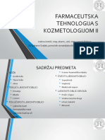 04 Farmaceutska Tehnologija S Kozmetologijom IV Predavanje