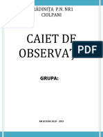 Caiet de Observatii Psihopedagogice