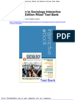 Dwnload Full Introduction To Sociology Interactive Ebook 3rd Edition Ritzer Test Bank PDF