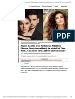 Anghel Damian Are O Fantezie Cu Mădălina Ghenea. Confesiunea Făcută de Iubitul Lui Theo Rose - E Un Nume Care A Stârnit Diverse Reacții" - Libertatea