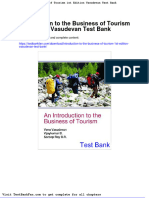 Dwnload Full Introduction To The Business of Tourism 1st Edition Vasudevan Test Bank PDF