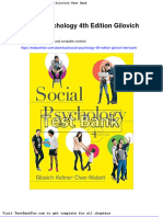 Dwnload Full Social Psychology 4th Edition Gilovich Test Bank PDF