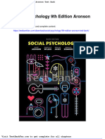 Dwnload Full Social Psychology 9th Edition Aronson Test Bank PDF