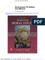 Dwnload Full Analyzing Moral Issues 7th Edition Boss Solutions Manual PDF