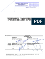 P-DCH-EQ-003 Operación Camión Super Sucker